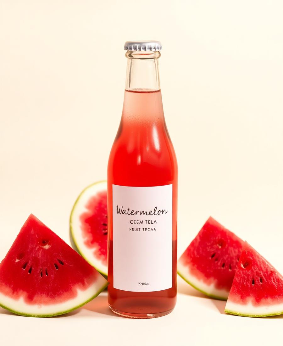 Watermelon Crush fruit-infused iced tea bottle